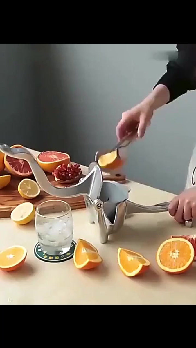 Exprimidor Manual De Naranjas, Limones, Frutas En Aluminio
