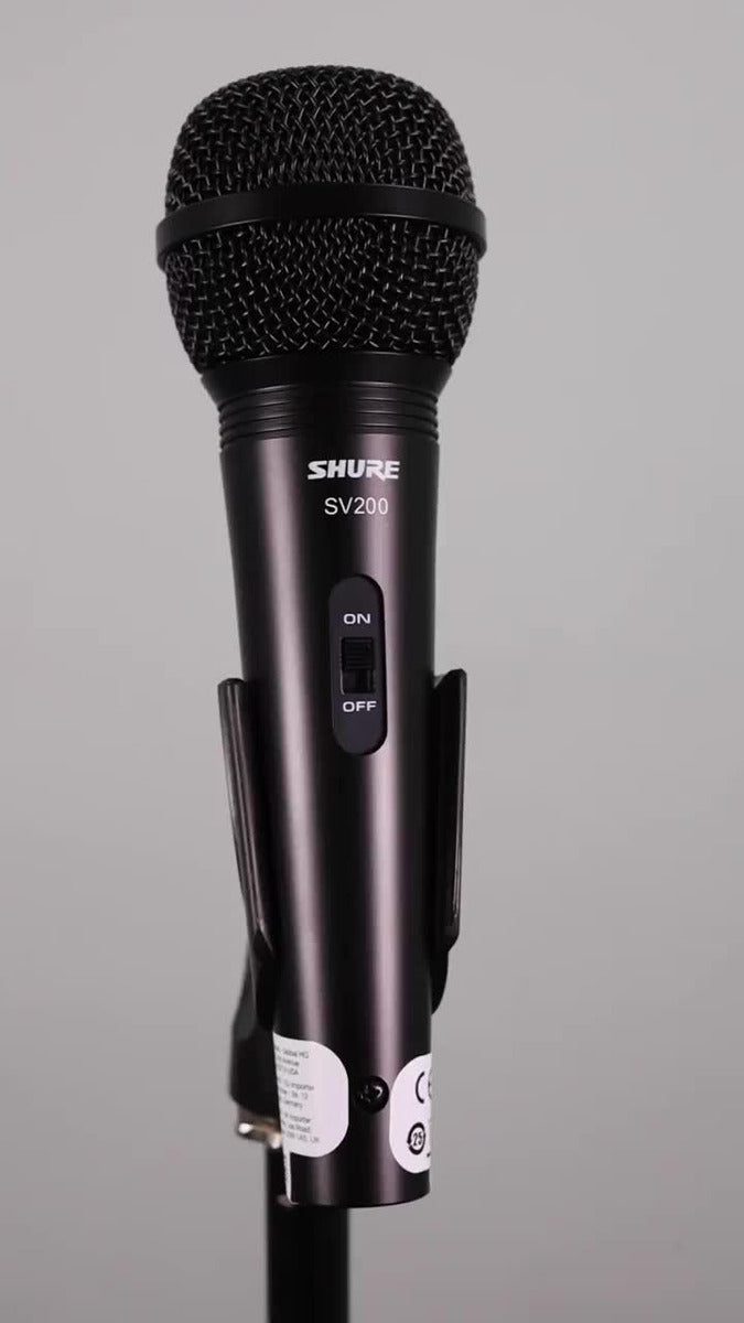 Micrófono Vocal Dinámico Shure Sv200 Color Negro