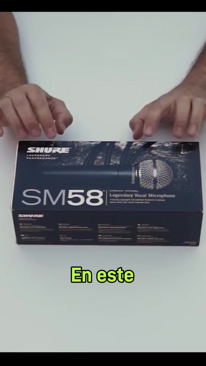 Micrófono Shure SM SM58-LC Dinámico Cardioide color gris oscuro y plateado
