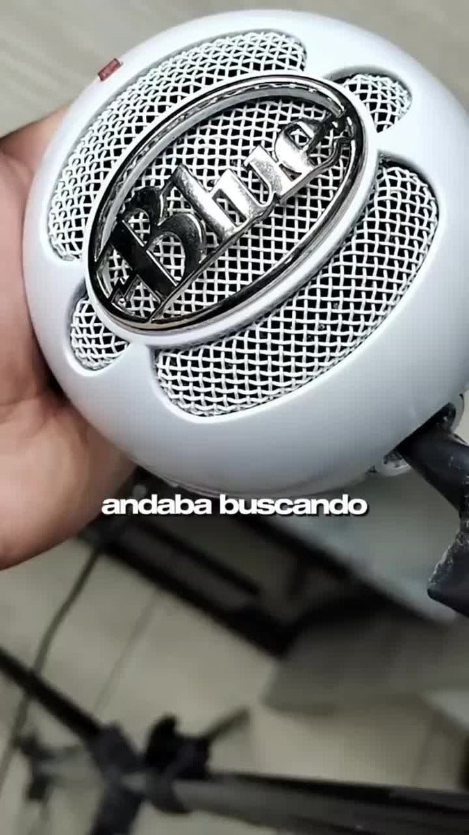 Micrófono Blue Snowball Ice Condensador Cardioide color blancoS