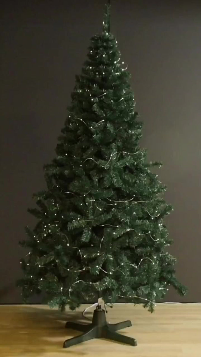 Arbol De Navidad Cascada 1.80m 643 Puntas Gio Home Pino Navideño Look Natural Base Metalica Artificial Para Decoracion Con Bolas Adornos Extension Cintas Bombillos Botas Campanas Luces Estrella Noel