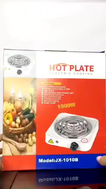 Estufa Eléctrica Sencilla Portátil De Un Puesto 1000w Blanco