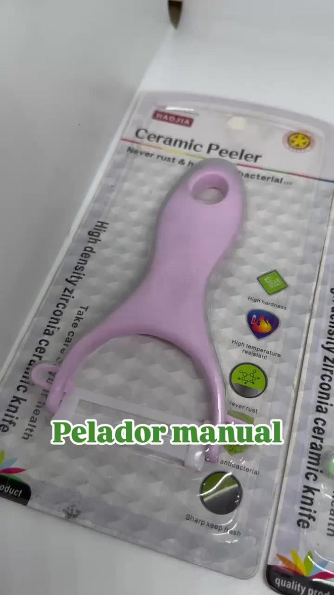 Pelador Manual Vertical Super Liviano Fruta Y Verdura Papas Multicolor
