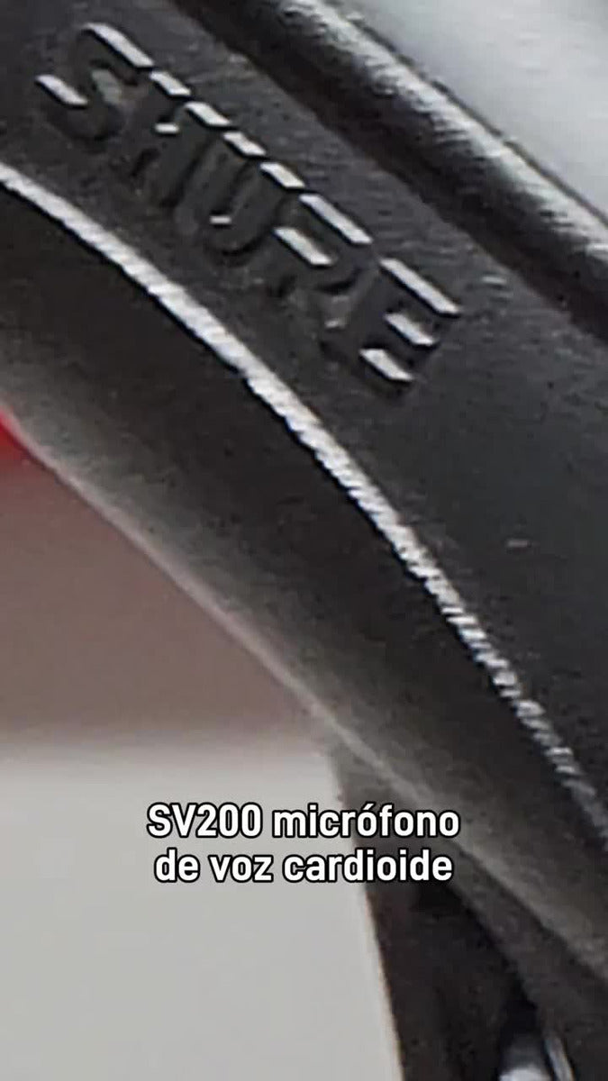 Micrófono Vocal Dinámico Shure Sv200 Color Negro