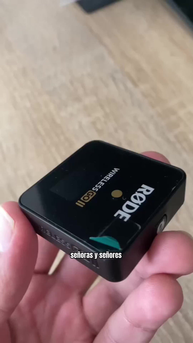Micrófonos Rode Wireless GO II Condensador Omnidireccional color negroS