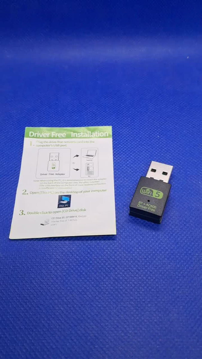 Adaptador Bluetooth Y Red Wi-fi Dual 2.4 Y 5g Bt 4.2 A 600
