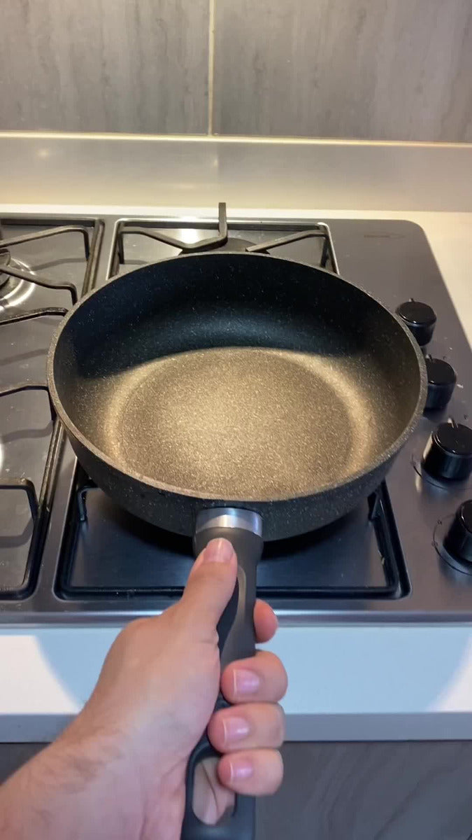Sartén Imusa 24cm Gusto Con Tapa De Vidrio Color Gris oscuro