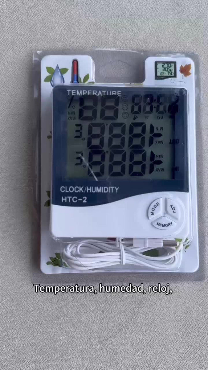 Htc2. Termohigrometro Digital Sonda Temp , Humedad, L
