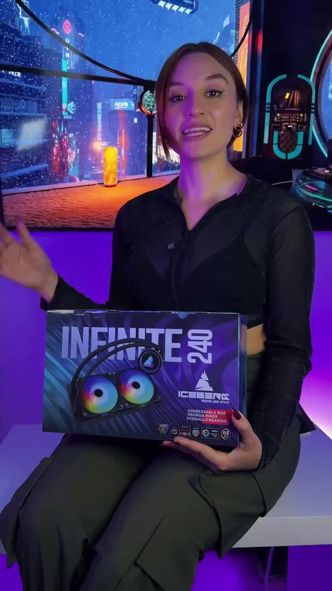 Refrigeración Liquida Argb Iceberg Infinite 240 Amd Intel LED RGB