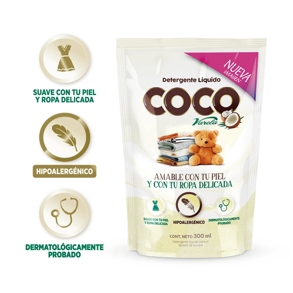 Detergente Liquido X300Ml Coco Varela