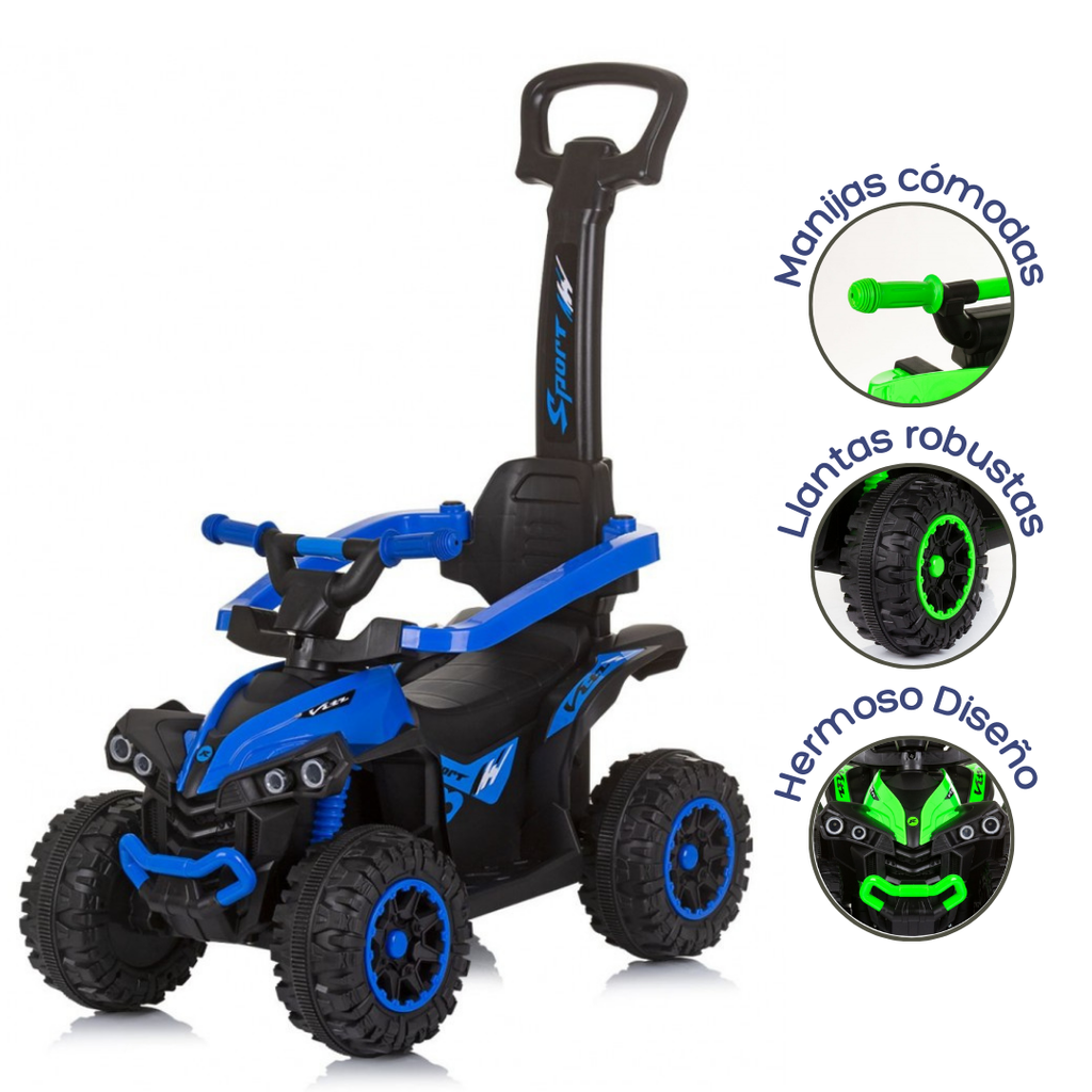 CUATRIMOTO MONTABLE CON GUÍA !AVENTURA SOBRE RUEDAS! J-BC8562P MUNBE AZUL