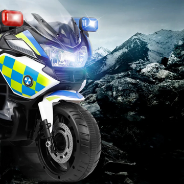 MOTO ELECTRICA INFANTIL ESTILO POLICIA - ¡SEGURIDAD Y DIVERSIÓN EN CADA PASEO Y-MB7100 MUNBE BLANCO