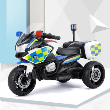MOTO ELECTRICA INFANTIL ESTILO POLICIA - ¡SEGURIDAD Y DIVERSIÓN EN CADA PASEO Y-MB7100 MUNBE AZUL