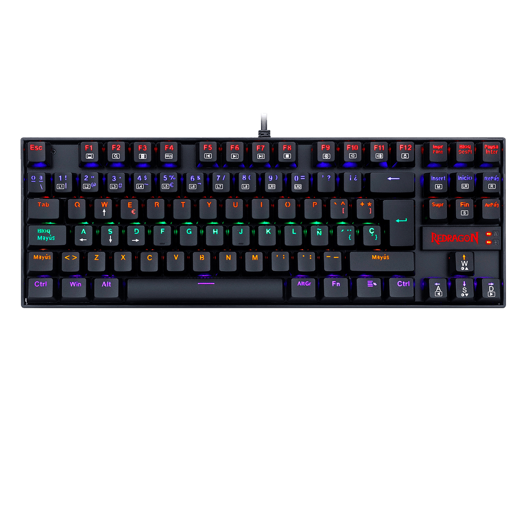 Teclado Gamer Redragon KUMARA K552 Rainbow