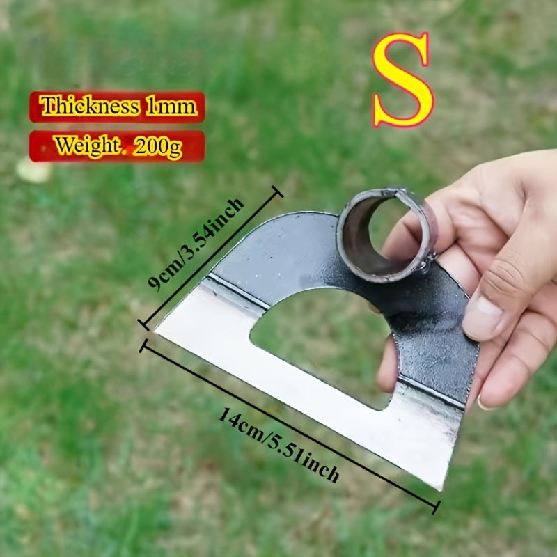 Azada de Acero al Carbono Duradero para Desmalezar - Herramienta de Jardinería Ergonómica que Ahorra Esfuerzo con Diseño de Filo Afilado para Aflojar el Suelo Fácilmente, Eliminar Malezas y Cultivar - Construcción Metálica Resistente para Propietarios de