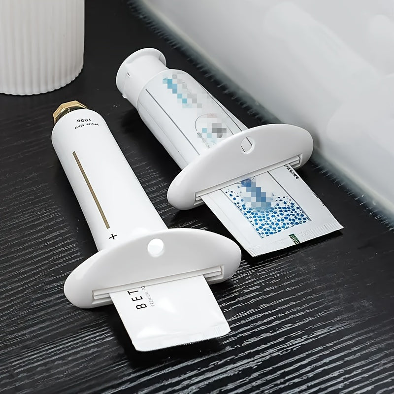 1pc Extrusor de Tubo de Pasta Dental, Clip para Tubo de Pasta Dental, Dispensador Manual de Pasta Dental, Dispensador de Leche Limpiadora Multifunción, Accesorios de Baño