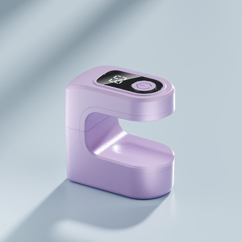 FEIYBA Mini Lámpara de Secado Rápido LED Portátil para Uñas - Secador de Gel con Temporizador Digital, Recargable USB y Batería Integrada, Diseño Compacto para Hogar/Profesional, Lavanda, Herramienta Moderna de Manicura, Construcción Duradera, Profesione