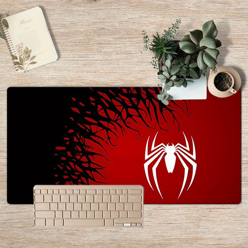 1 pieza de Mouse Pad con tema Spider-Man 5 - Gran alfombrilla de juego y oficina con base de goma antideslizante, lavable, con diseño icónico de Spider-Man para eSports y diversión en escritorio, Mouse Pads para Des.