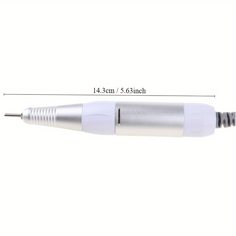 Manija de perforadora eléctrica profesional de 5 núcleos 35000 RPM - Herramienta de manicura y pedicura de alta velocidad con agarre ergonómico, control de precisión y bits de perforación intercambiables para arte de uñas, archivo, esmalte, afilado - Pie