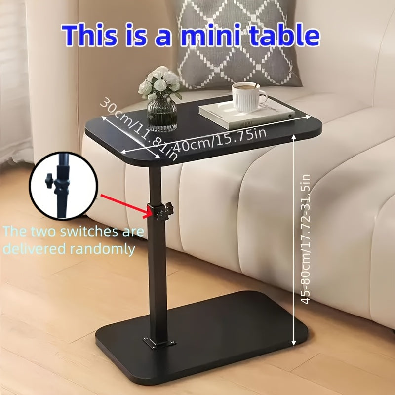 Escritorio de Pie Ajustable Moderno con Tapa Abatible - Fácil de Montar, Compacto y Duradero para Ahorrar Espacio, Ideal para Sala de Estar, Dormitorio o Área de Recepción en Interiores