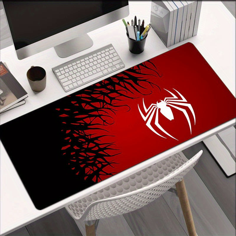 1 pieza de Mouse Pad con tema Spider-Man 5 - Gran alfombrilla de juego y oficina con base de goma antideslizante, lavable, con diseño icónico de Spider-Man para eSports y diversión en escritorio, Mouse Pads para Des.