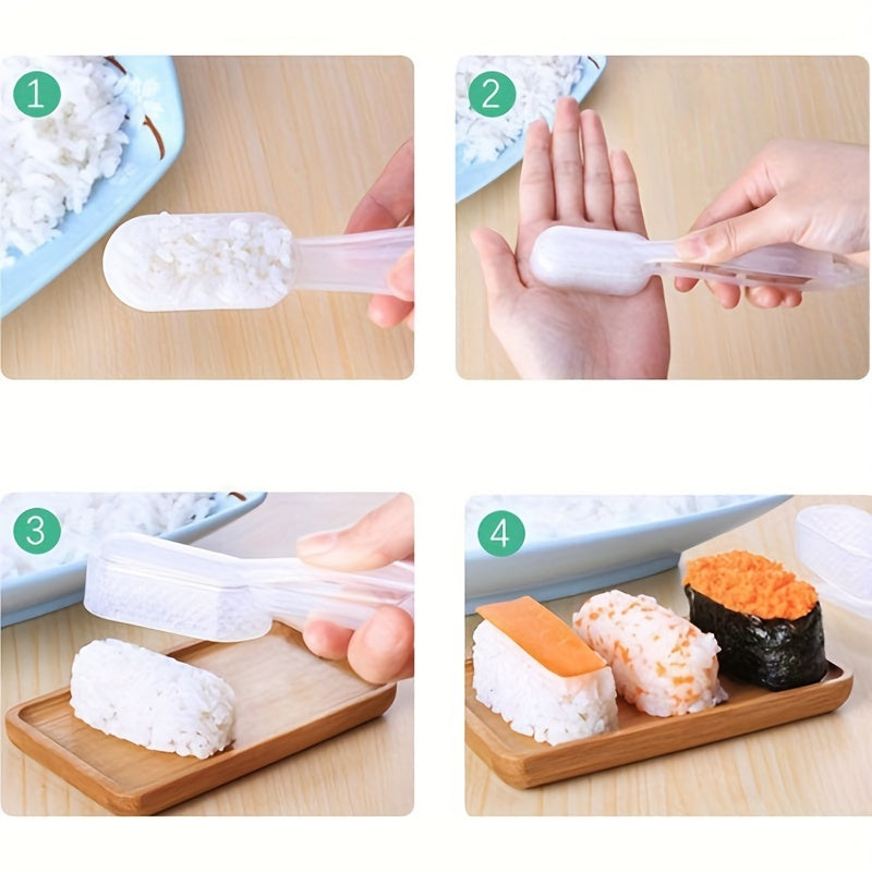 1pc Molde para Bolas de Arroz y Sushi de Fácil Agarre - Fabricante de Cocina Japonesa de Plástico Duradero para Formas Perfectas, Ideal para Cajas Bento y Noches de Sushi Casero, Kit para Hacer Sushi