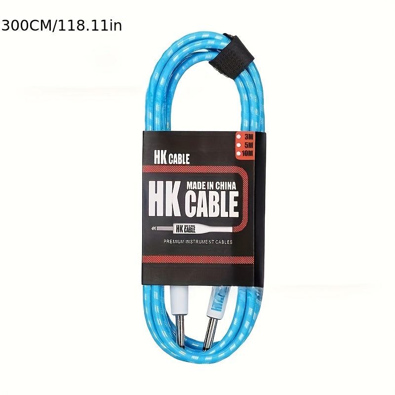 Cables para amplificador de guitarra eléctrica y bajo de alta calidad, varios estilos - 3.05 metros/6.1 metros, sonido de alta fidelidad, duraderos y con mayor flexibilidad, compatibles con todos los instrumentos