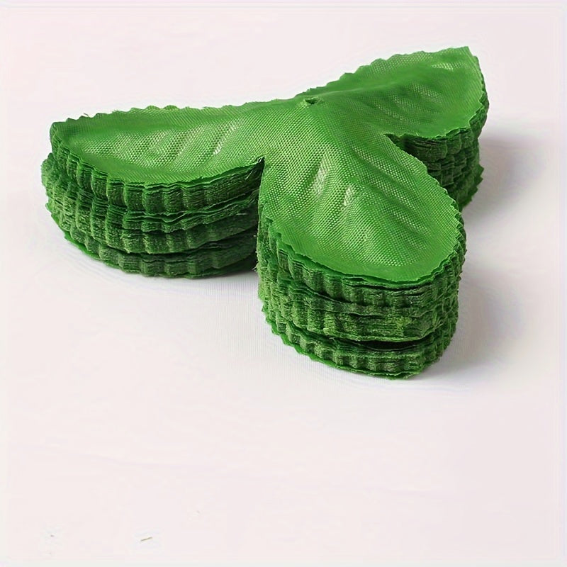 100 Piezas de Hojas Triangulares Artificiales para Rosas, Ideales para Decoración de Bodas y Hogar - Hojas Simuladas para Arreglos Florales y Escenarios, Perfectas para Navidad y Acción de Gracias