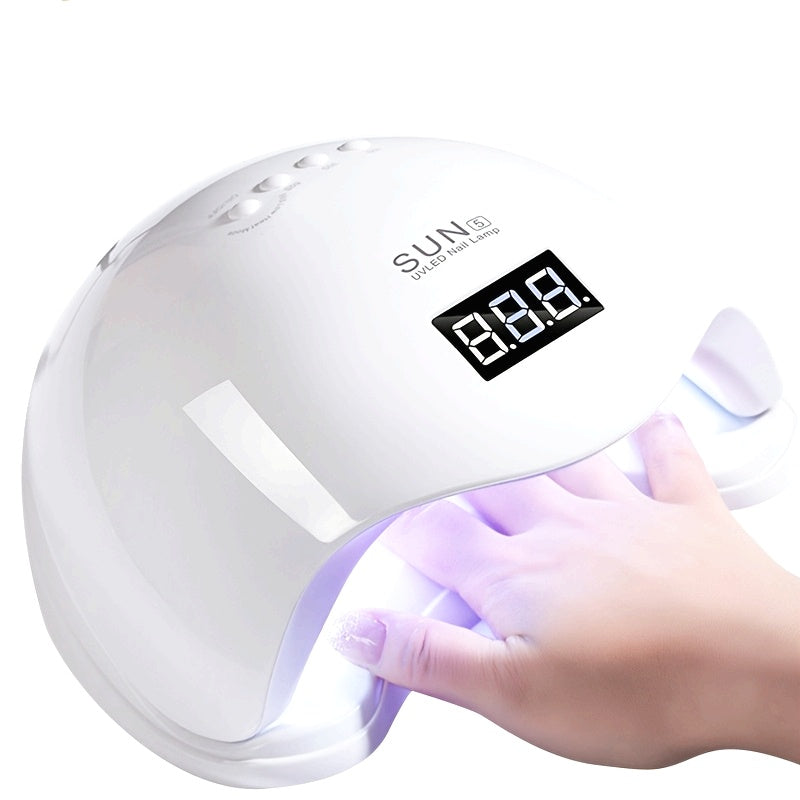 Base Desmontable / Lámpara de Uñas LED con Doble Fuente de Luz, 24 Luces LED, Temporizador y Sensor