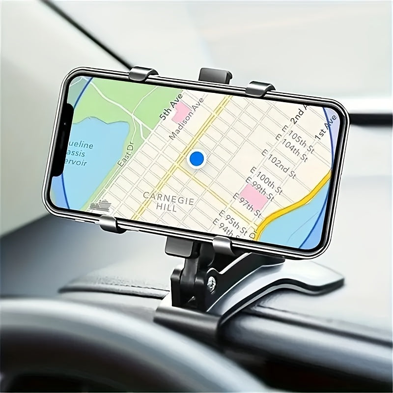Soporte para Teléfono en el Tablero del Coche - Ajustable y Seguro, Adecuado para iPhone, Samsung Galaxy, etc. - Fácil de Instalar, Diseño para una Conducción Segura