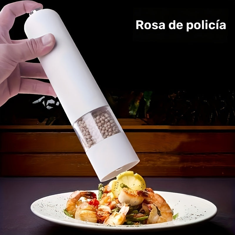 Molinillo De Sal Y Pimienta Eléctrico - Molinillo De Especias Automático Con Grosor Ajustable - ¡Perfecto Para Cocinar Y Barbacoas!