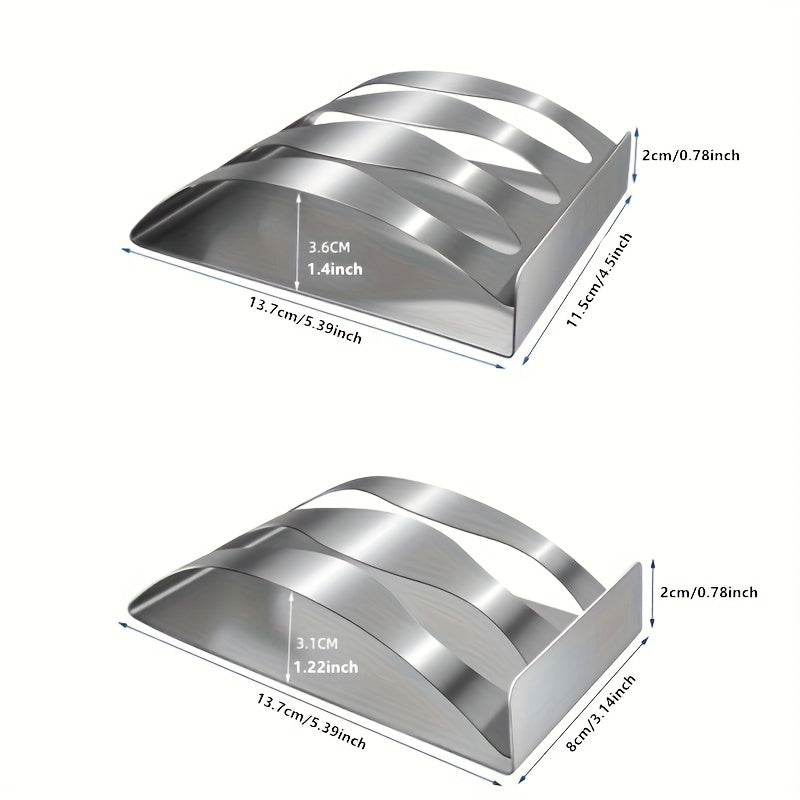 1pc Soporte Elegante para Cepillos de Dientes de Acero Inoxidable - Montaje en Pared, Sin Taladro, con 2 o 3 Ranuras, Incluye Almacenamiento para Maquinillas de Afeitar - Perfecto para Baños Modernos