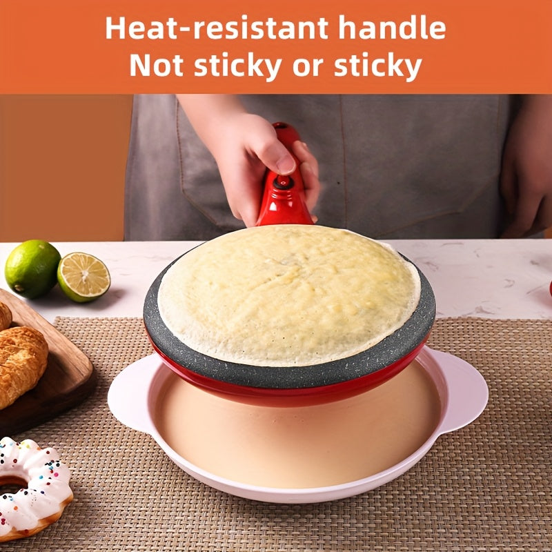 Maquinilla Multifuncional para Pancakes, Máquina de Crepes Doméstica, Fabricante de Rollos Primaverales de Cocina, Cocción de Crepas con Calentamiento Unilateral Pequeño, Parrilla Multifuncional