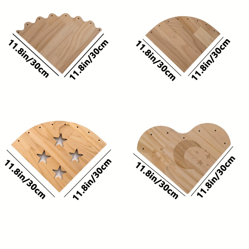 Estantería de Almacenamiento para Juguetes de Peluche de Madera con Altura Ajustable - Montaje en Pared, Diseño de Gran Ángulo, Marco de Madera Blanco, Ideal para Salas y Dormitorios, Organizador Elegante y Funcional