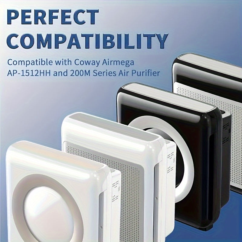 Filtros de purificador de aire Compatible con Coway Airmega AP-1512HH y 200M: tamaños de 37,3" x 14,7" y 38" x 15" - Material de PC