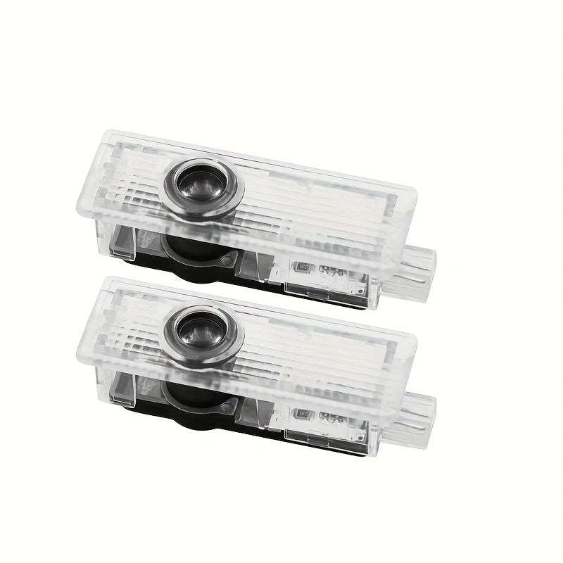 2 piezas para for bmw, luces LED de proyector de logo, blanco, fácil de instalar, no eléctricas, 12-24V, capa protectora transparente, perfectas para el diseño de rendimiento de for bmw, luz de bienvenida escalonada, accesorios de iluminación para coches