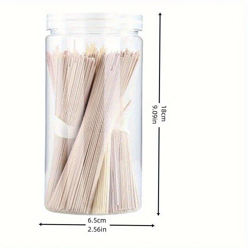 12 Piezas de Recipientes Herméticos Transparentes con Tapas - Contenedores Redondos Reutilizables para Alimentos, Conservación de Snacks, Galletas y Dulces, Lavado a Mano, Visibilidad Clara, Ideal para Despensa o Cocina