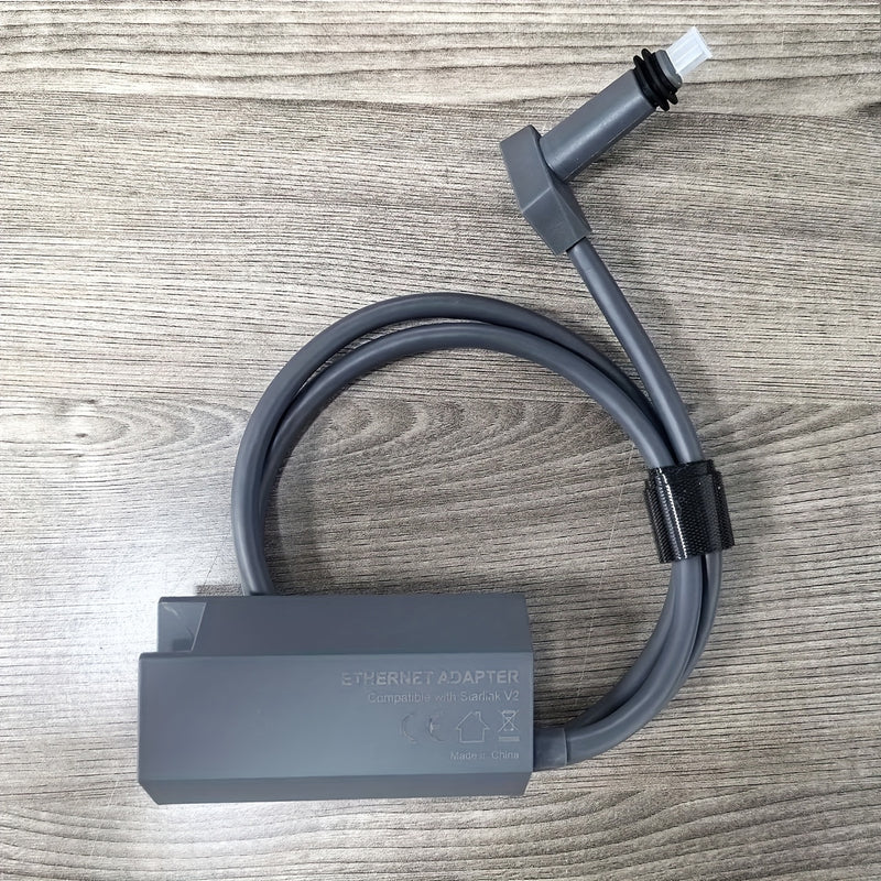 Adaptador Ethernet Starlink para Red Externa Cableada, Adaptador Ethernet Starlink para V2 Gen2, Adaptador Ethernet Starlink para Internet Satelital V2 con Placa Rectangular, Conexión Estable