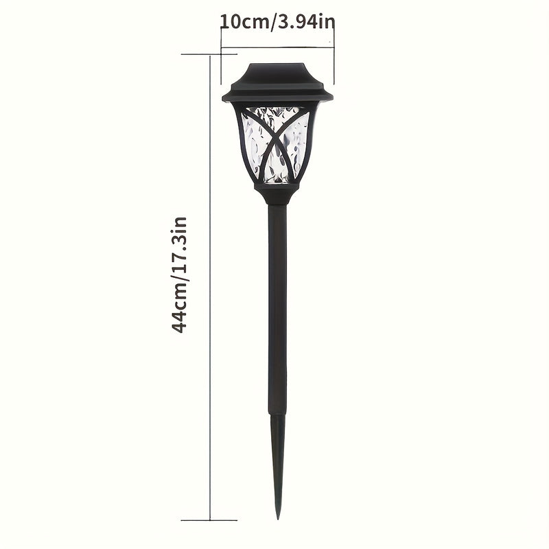 6 unidades de luces de jardín solares LED, luces decorativas para césped al aire libre, polipropileno, batería de níquel, alimentadas por energía solar, ≤36V