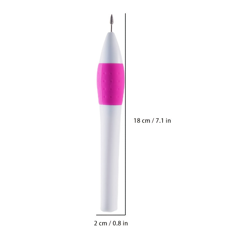 Deslustrador de Uñas Eléctrico BANUCHE - Cortaúñas y Pulidor Portátil Automático con Batería para Adultos, Ancianos - Herramienta Compacta de Manicura Pedicura para Viajes con Palitos de Lija, Diseño Ergonómico, Mango Antideslizante