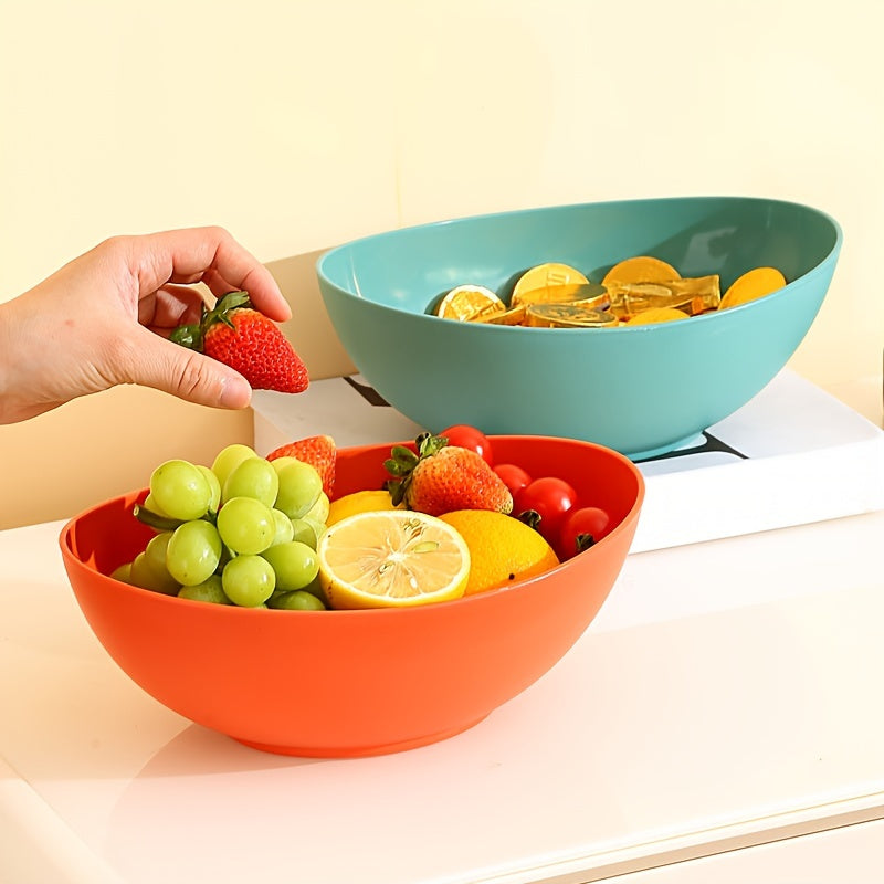 1pc/4pcs, Tazón Grande para Ensalada, Tazón para Verduras, Tazón para Snacks, Tazón Grande para Papas Fritas, Tazón de Gran Capacidad para Reuniones Familiares, Varios Colores, Adecuado para el Hogar, Reuniones, Fiestas, Eventos, Cantina, Restaurante