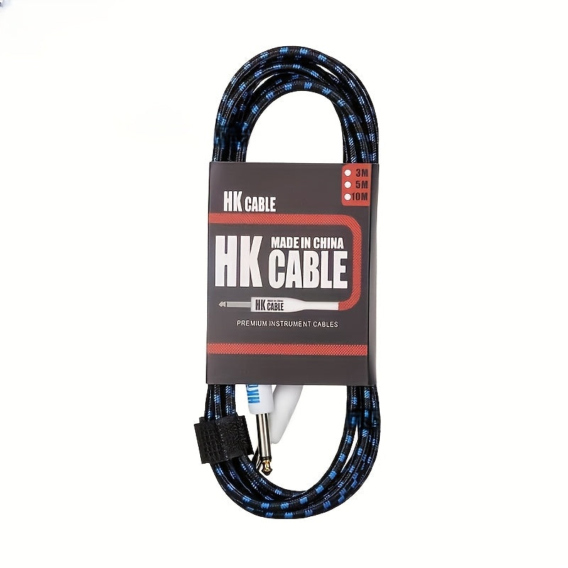 Cables para amplificador de guitarra eléctrica y bajo de alta calidad, varios estilos - 3.05 metros/6.1 metros, sonido de alta fidelidad, duraderos y con mayor flexibilidad, compatibles con todos los instrumentos