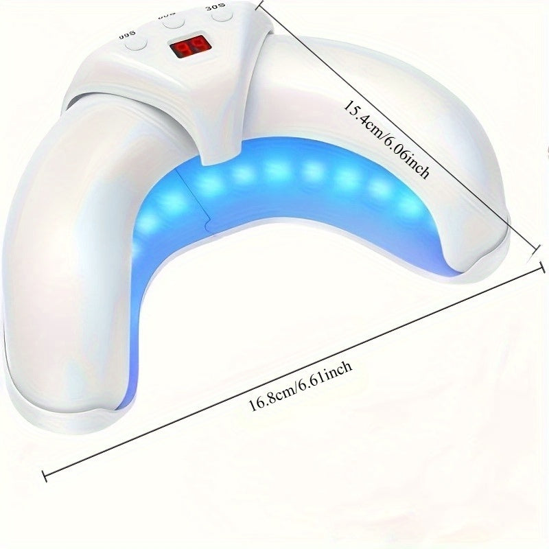 Linterna multifuncional plegable con USB, portátil y de mano, fácil de usar y compacta para uso en el hogar. Ideal para manicuras en dedos y pies—regalo perfecto para 5 días festivos importantes (Navidad, Halloween, Pascua, Día de San Valentín, Acción de
