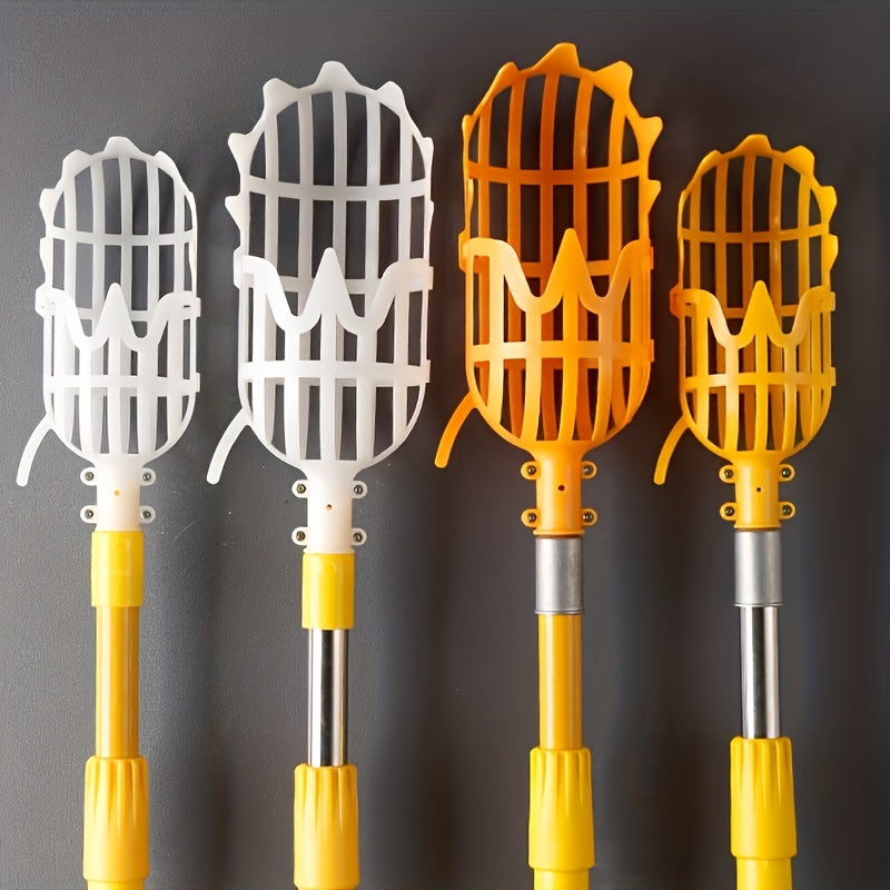 1 pieza, accesorio portátil de plástico para recoger frutas, accesorio manual para recoger frutas en granjas, herramienta de recogida de frutas de árboles altos, con diseño de huecos dentales, recogida de frutas conveniente, herramienta práctica para rec