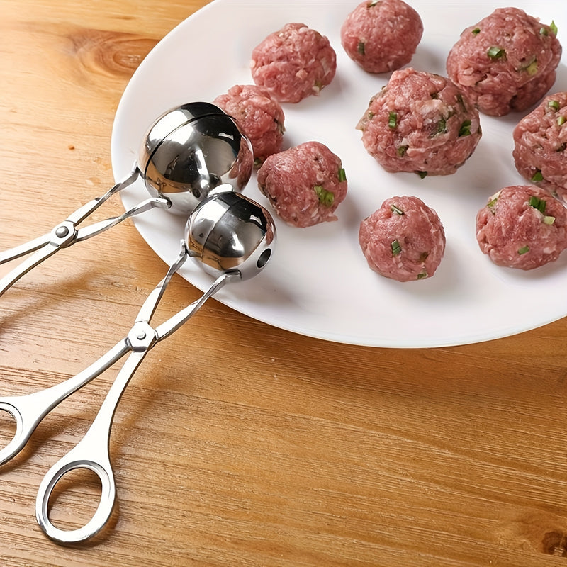 1pc Máquina para Dumplings de Arroz y Carne de Acero Inoxidable Fácil de Extruir - Utensilio de Cocina Duradero para Crear Dumplings de Arroz y Carne Perfectos