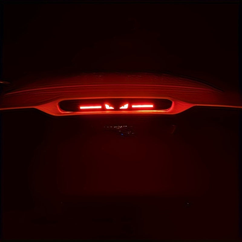 Calcomanías para luces de freno con estilo, alta visibilidad, aspecto de fibra de carbono, material PET duradero, adhesivas para mayor seguridad y estilo personalizado del vehículo, calcomanías para frenos