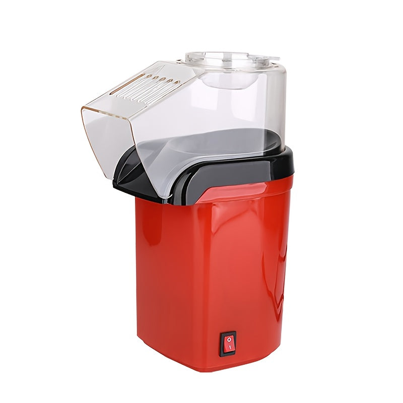 Hacedor de Palomitas de Maíz Portátil Rojo con Enchufe de EE. UU. - No Necesita Batería, Aparato de Cocina Eléctrico de 120V para Noches de Cine y Meriendas, Estilo Clásico, Acabado Suave, Diseño Fácil de Usar, Máquina de Palomitas de Maíz, Tiempo de Mer