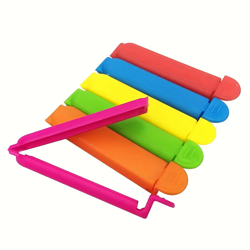 Selladores de plástico coloridos para alimentos: mantén tus snacks frescos y secos, perfectos para almacenamiento en la cocina