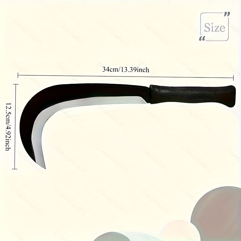 Herramienta manual para jardín - Embrague ergonómico y resistente al agua, hoja curva afilada para cortar ramas de manera eficiente y eliminar malezas, mango de plástico duradero, ideal para uso en jardinería doméstica y profesional, herramienta de jardi
