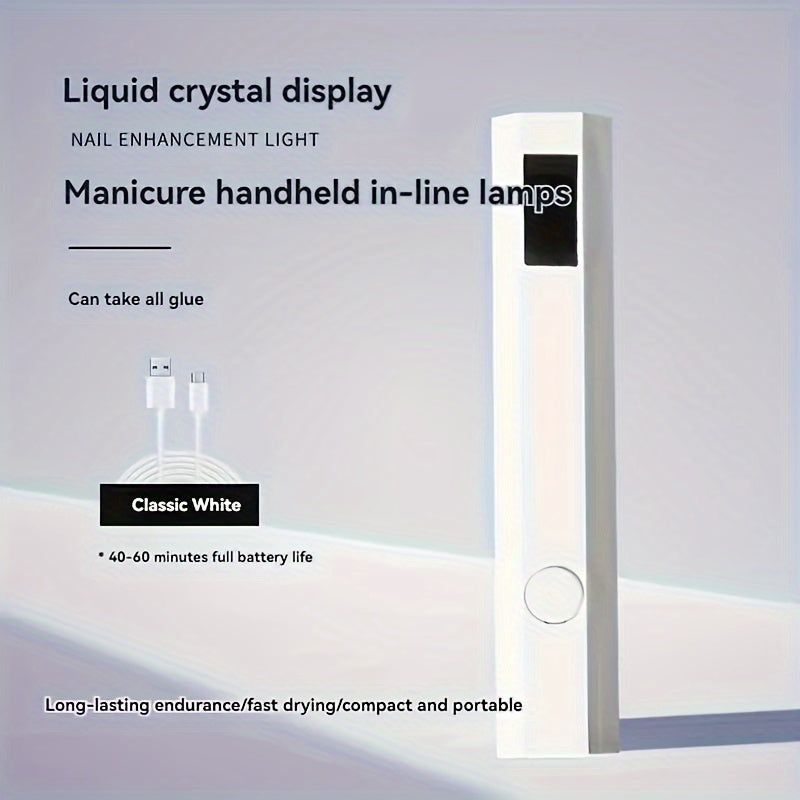 1pc Lámpara de Gel para Uñas Digital Portátil DIY - Inalámbrica, Rápida y Compacta, Ideal para Manicura en Casa o Viajes, Diseño Pequeño, Regalo de Alta Calidad